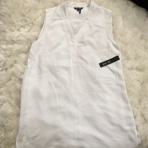 Flowy White Nic & Zoe Tank Top